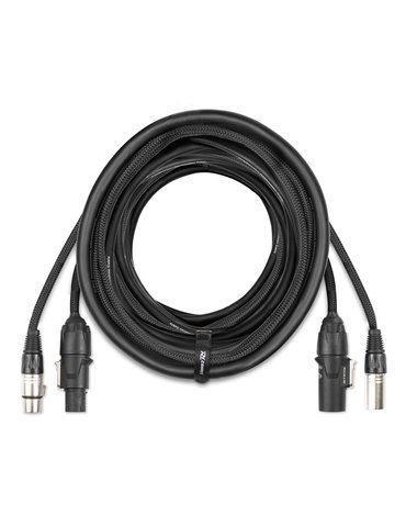 CX13-15 Combi Cable Powerconnector TR - XLR M / Powerconnector TR - XLR F 15m
