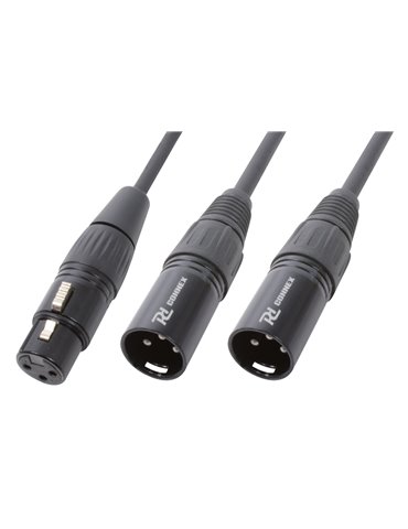 CX140 Cable Y divisor XLR Hembra-2 XLR Macho