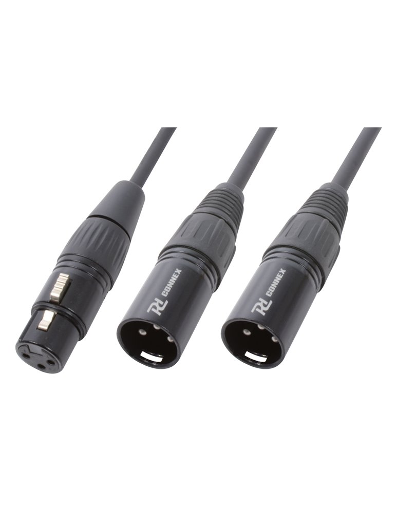 CX140 Cable Y divisor XLR Hembra-2 XLR Macho