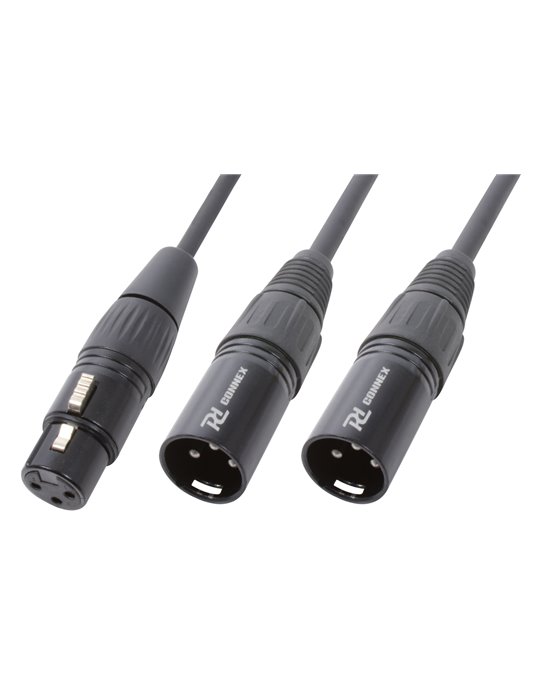 CX140 Cable Y divisor XLR Hembra-2 XLR Macho