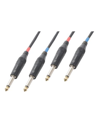 CX72-5 Cable 2xJack 6.3Mono-2xJack 6.3Mono 5.0m