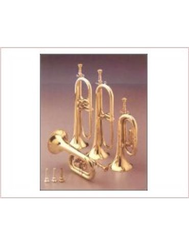 Corneta Honsuy Corta Do/Sib/Reb 2 Pistones Plateada 72750