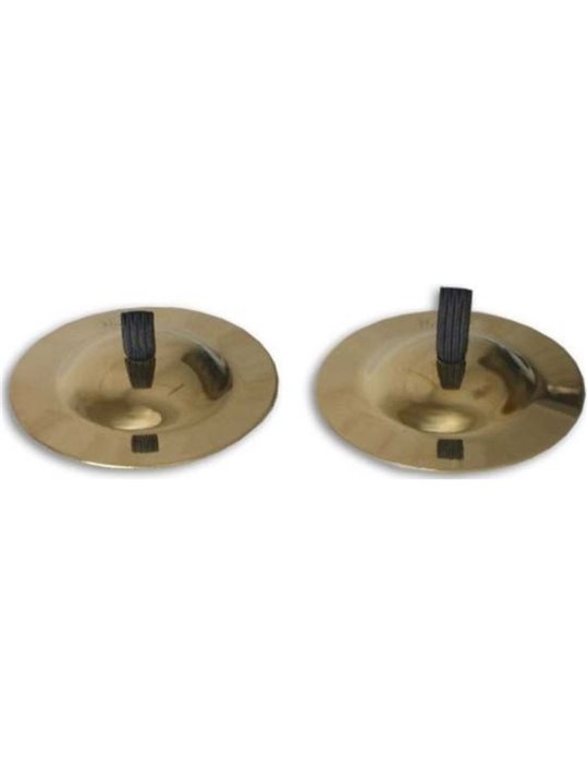 Par de Crótalos Honsuy 5,5 cm. Amarillo 65250