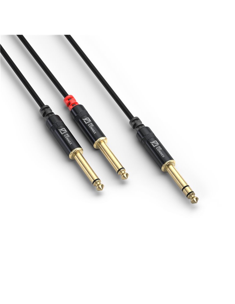 CX76-1 Cable 6.3 Stereo- 2x6.3 Mono 1,5m