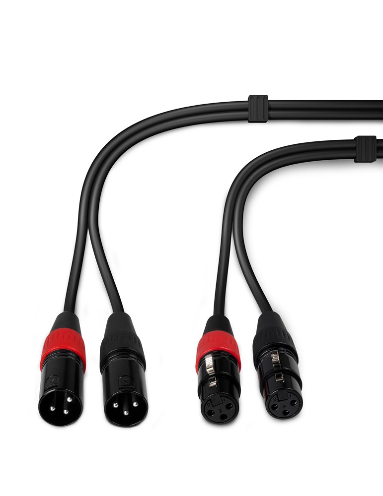 CX60-12 Cable 2xXLR Macho-2xXLR Hembra 12m