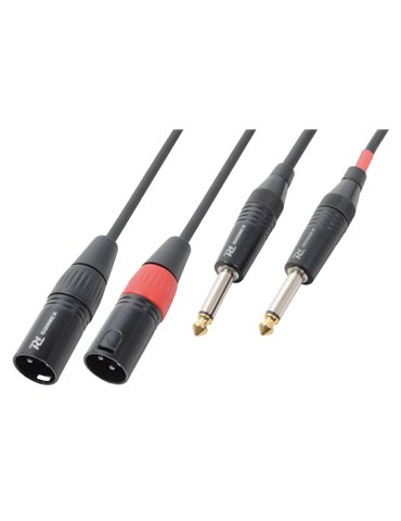 CX64-01 Cable Convertidor 2x XLR Macho - 2x 6.3 Mono