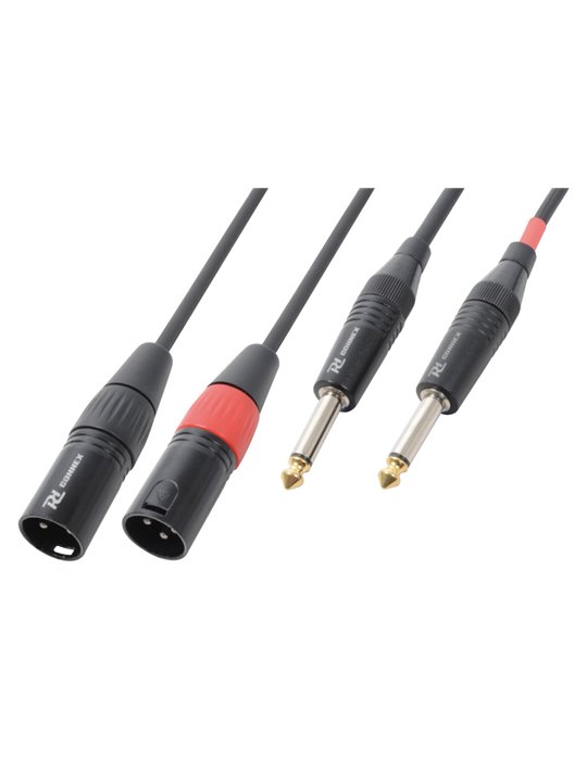 CX64-01 Cable Convertidor 2x XLR Macho - 2x 6.3 Mono