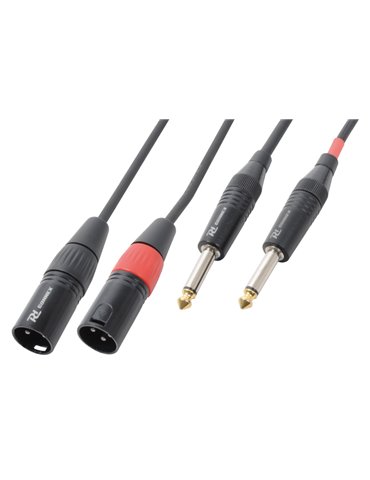 CX64-3 Cable 2xXLR Macho-2x6.3 Mono 3.0m