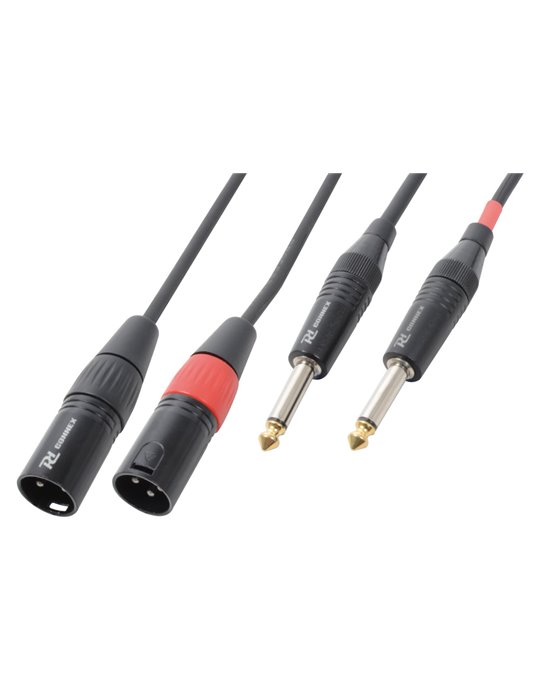 CX64-3 Cable 2xXLR Macho-2x6.3 Mono 3.0m