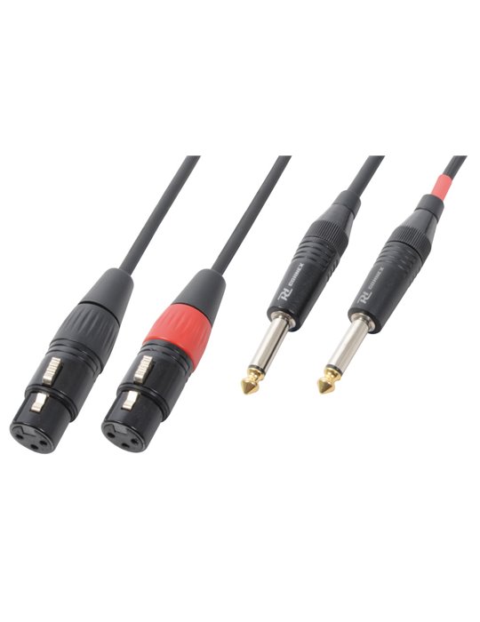 CX62-1 Cable 2xXLR Hembra-2x6.3 Mono 1.5m
