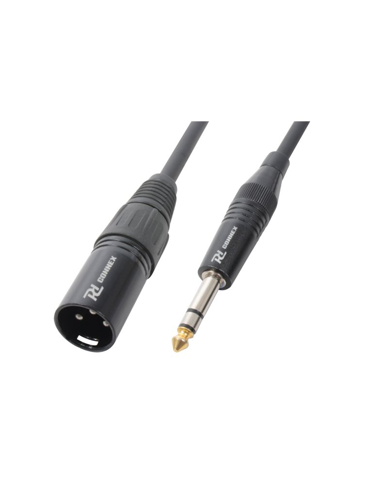 CX44-8 Cable XLR macho-Jack 6.3 Stereo 8.0m