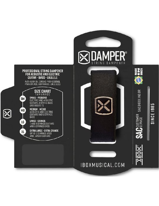 Amortiguador de Cuerdas Ibox Damper Large Negro DTLG20