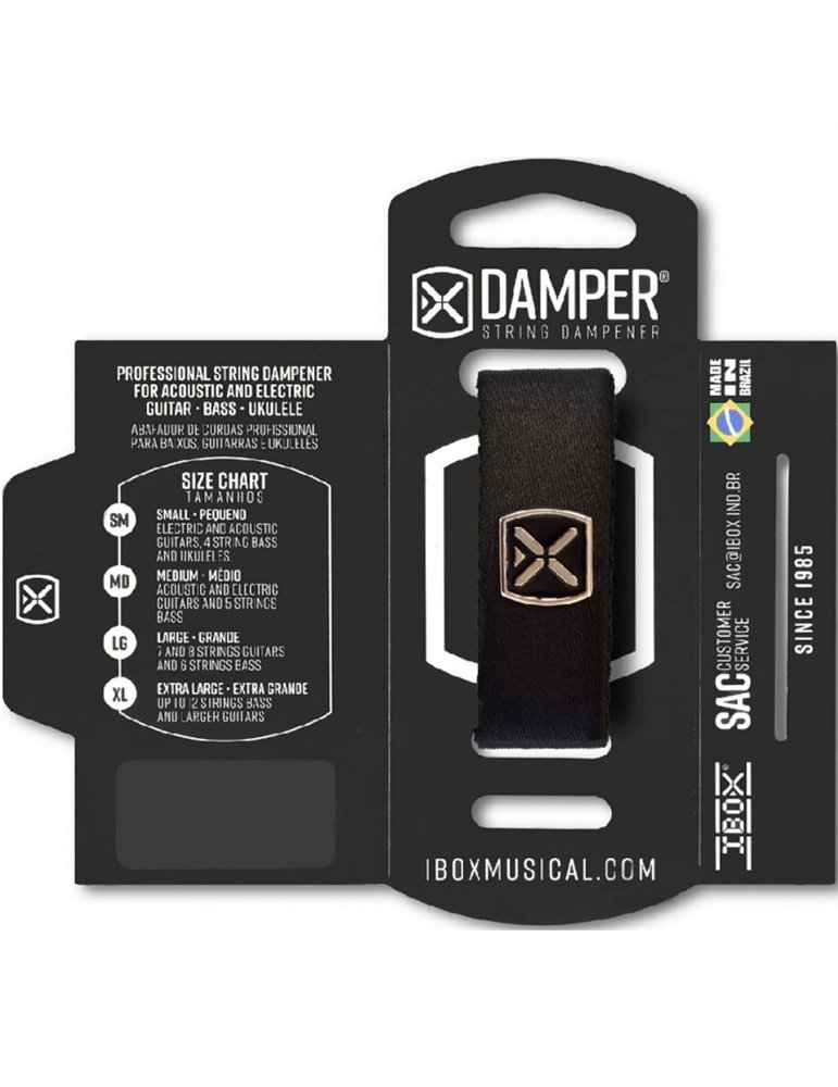 Amortiguador de Cuerdas Ibox Damper Extra Large Negro DTXL20