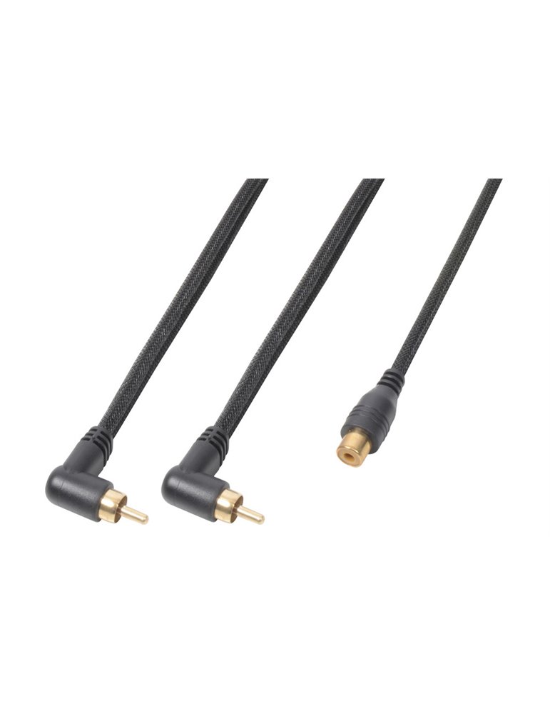 CX142 Cable 2xRCA Macho -1xRCA Hembra 0,3M