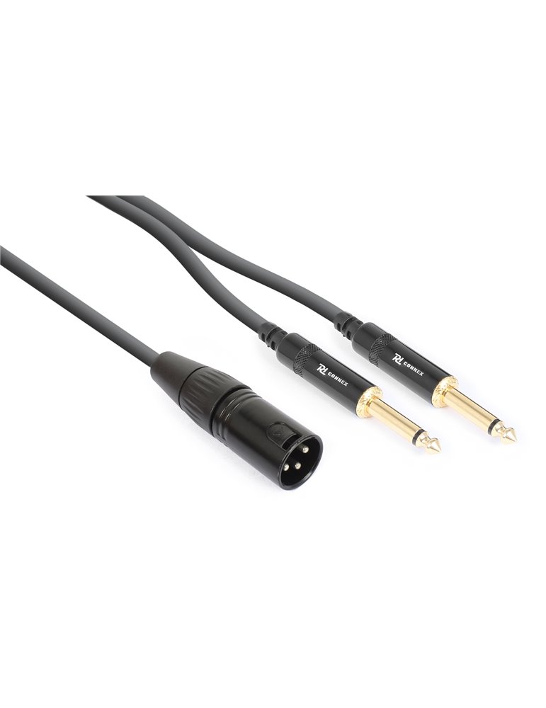 CX56-3 Cable XLR Macho - 2x 6.3 Mono 3.0m