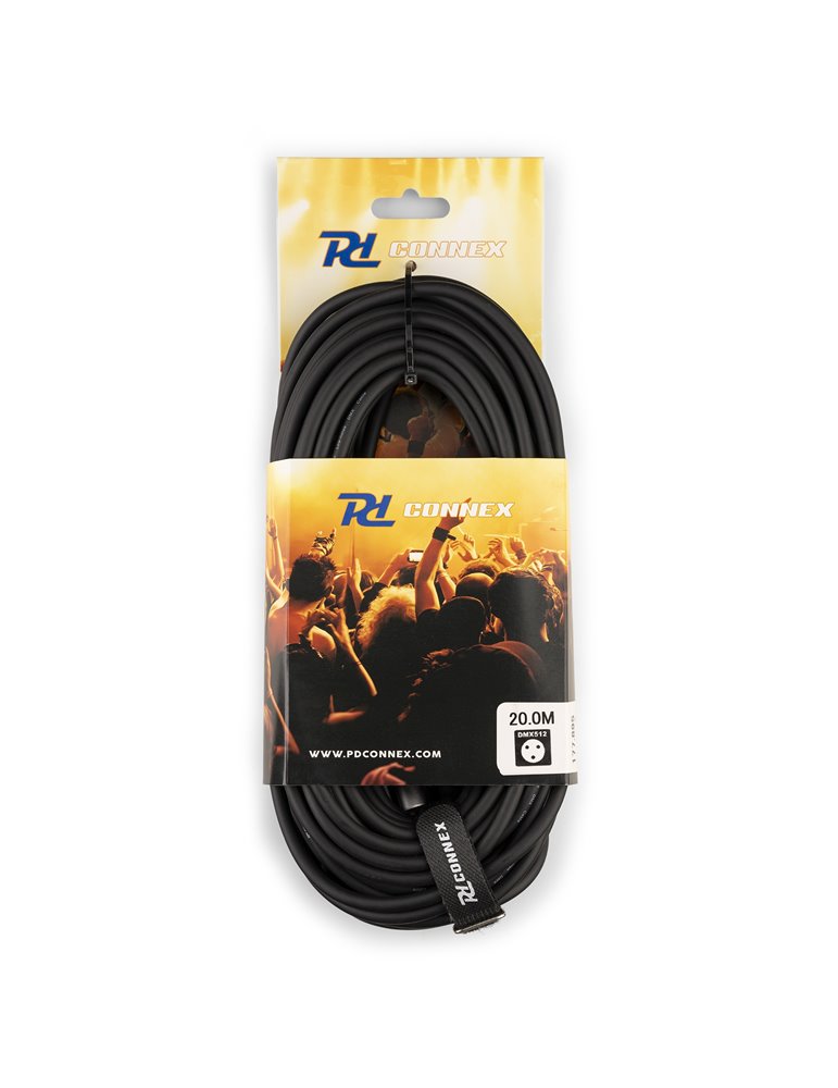 CX109-20 DMX IP65 XLR 5-pin Macho-XLR Hembra 20m