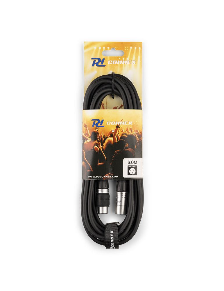 CX104-6 DMX IP65 XLR 3-pin Macho-XLR Hembra 6,0m