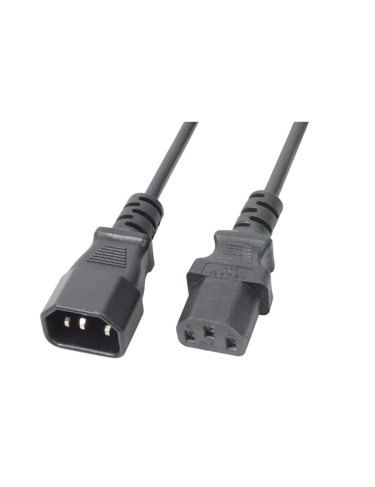 CX18-1 IEC cable de extension Macho - Hembra 1,0 metro
