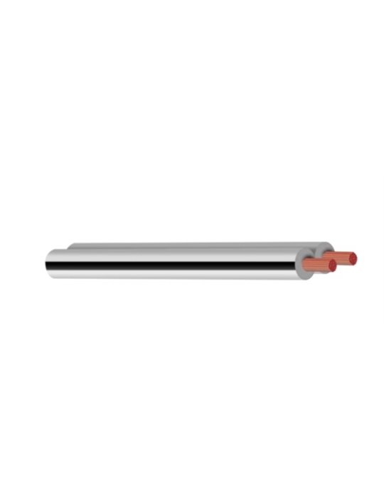 RX26 Cable paralelo altavoz, 2 x 0,75MM, 6.0A, Blanco, 100m
