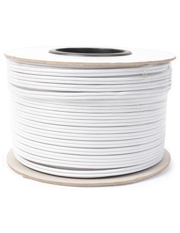 RX28 Cable paralelo altavoz resistente, 2 x 1,5mm, 13A, Blanco, 100m