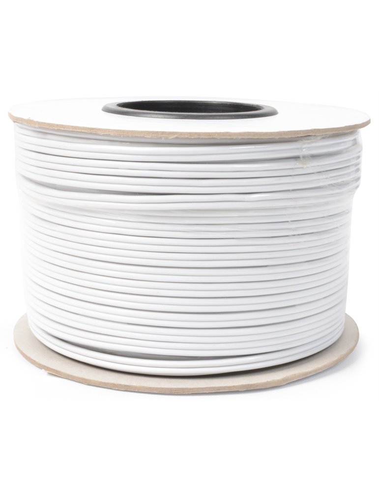 RX28 Cable paralelo altavoz resistente, 2 x 1,5mm, 13A, Blanco, 100m