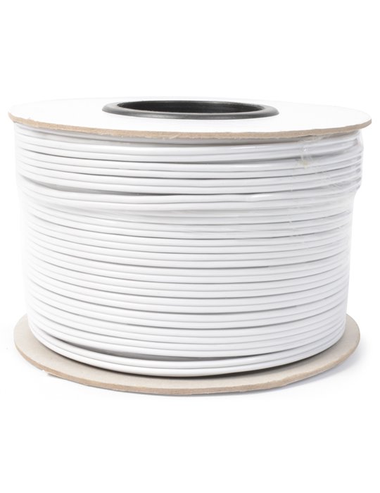 RX28 Cable paralelo altavoz resistente, 2 x 1,5mm, 13A, Blanco, 100m