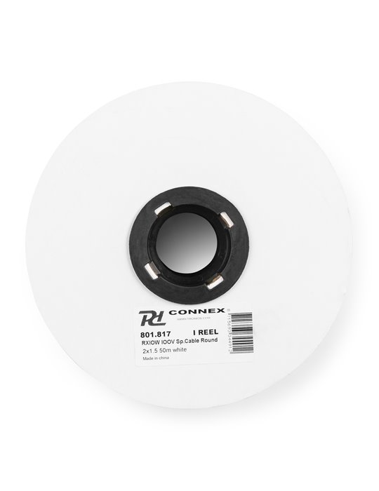 RX10W Cable altavoz linea de 100V, 2 x 1.5mm, 15A, Blanco, 50m