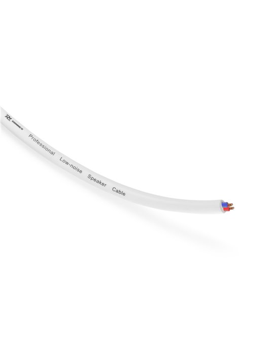 RX10W Cable altavoz linea de 100V, 2 x 1.5mm, 15A, Blanco, 50m