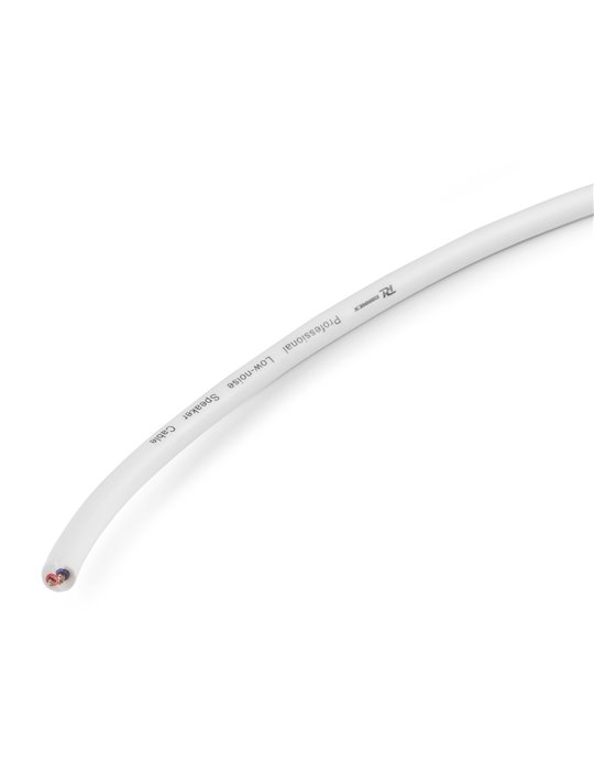 RX12W Cable altavoz linea de 100V, 2 x 1.5mm, 15A, Blanco, 100m