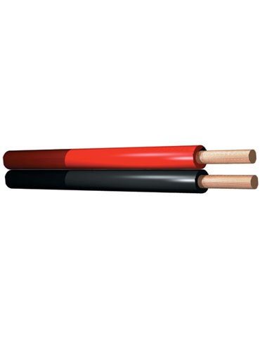 RX20 Cable paralelo 2 conductores, 2 x 0.75mm, 6.0A, Rojo, 100m