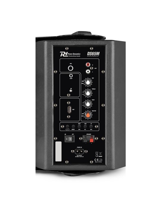 DS65MB Conjunto altavoces activo con BT 6.5” 125W Negro