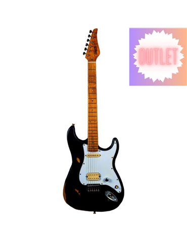 Guitarra Eléctrica Jet JS800-RELIC-BK Negro Relic