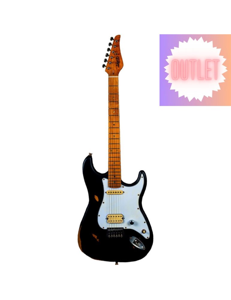 Guitarra Eléctrica Jet JS800-RELIC-BK Negro Relic