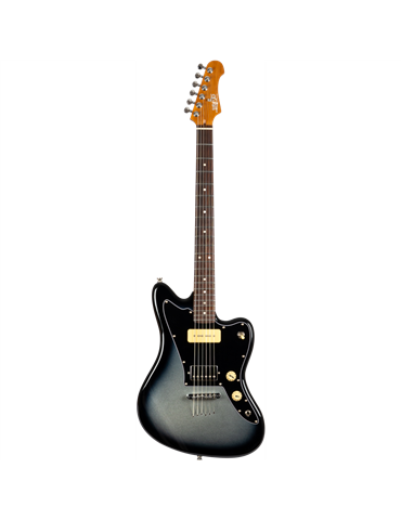 Guitarra Eléctrica Jet JJ350 Baritone Moonburst Silver Burst