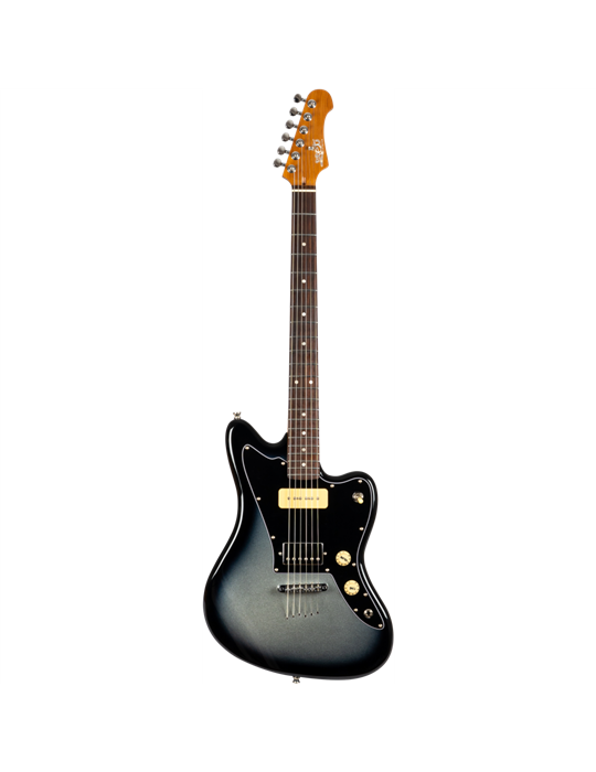 Guitarra Eléctrica Jet JJ350 Baritone Moonburst Silver Burst
