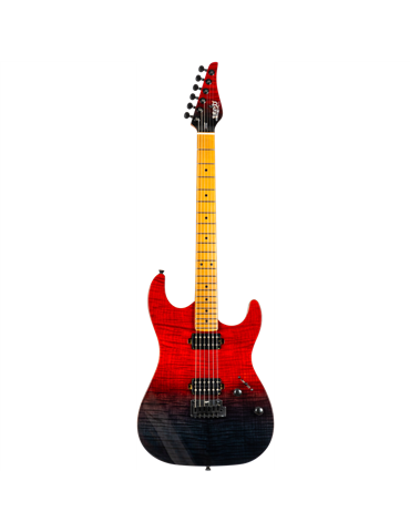 Guitarra Eléctrica Jet JS1000 Vulcano Transparent Red