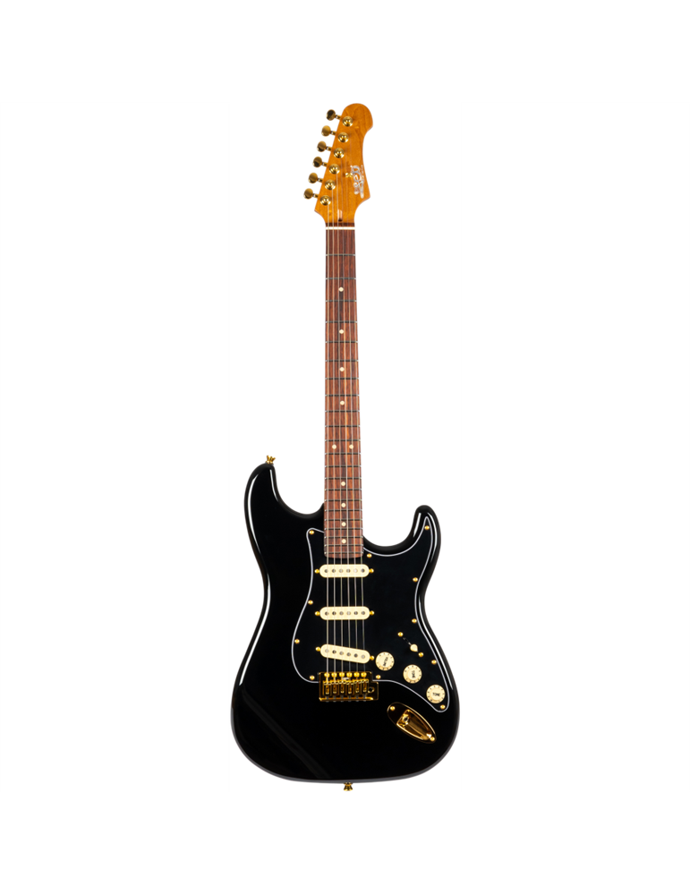Guitarra Eléctrica Jet JS380-BKG Black, Gold Hardware