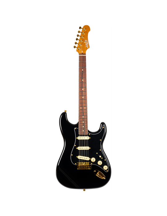 Guitarra Eléctrica Jet JS380-BKG Black, Gold Hardware