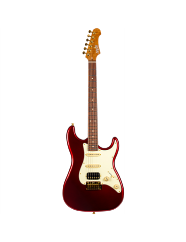Guitarra Eléctrica Jet JS480-WRG Red Wine, Gold Hardware