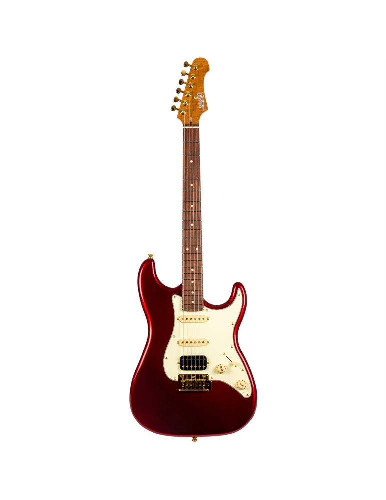 Guitarra Eléctrica Jet JS480-WRG Red Wine, Gold Hardware