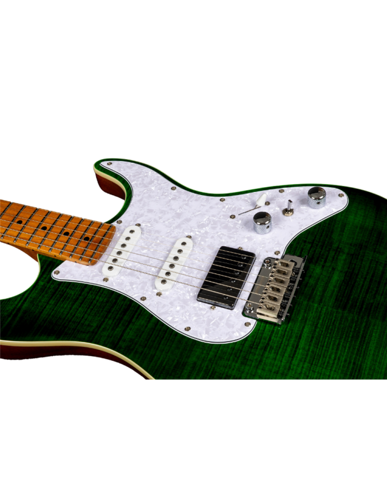 Guitarra Eléctrica Jet JS600-TGR-HSS Transparent Green