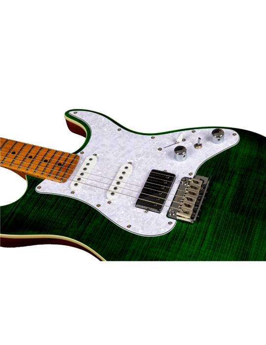 Guitarra Eléctrica Jet JS600-TGR-HSS Transparent Green