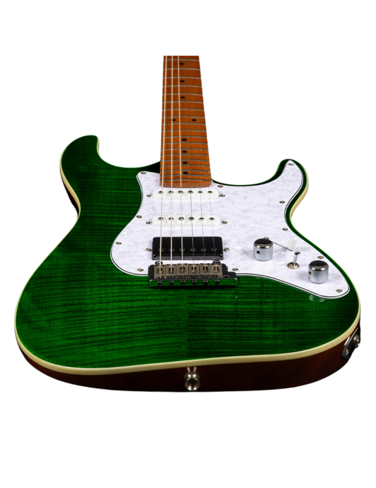 Guitarra Eléctrica Jet JS600-TGR-HSS Transparent Green