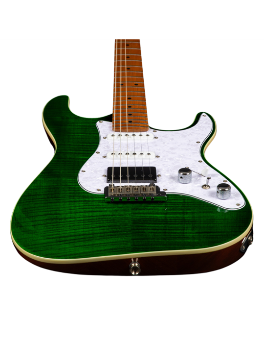 Guitarra Eléctrica Jet JS600-TGR-HSS Transparent Green