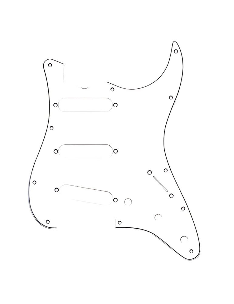 Golpeador 3 Capas Jet Guitars Stratocaster S/S/S PS300-WH Blanco