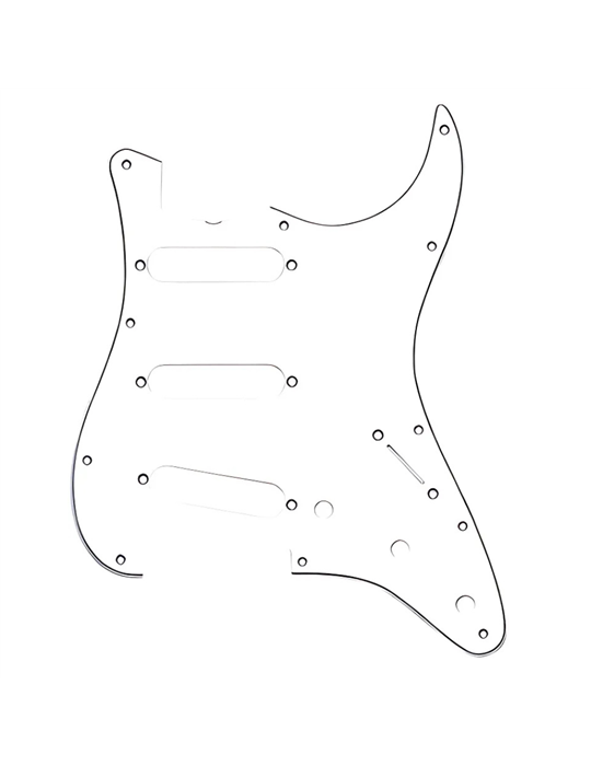 Golpeador 3 Capas Jet Guitars Stratocaster S/S/S PS300-WH Blanco
