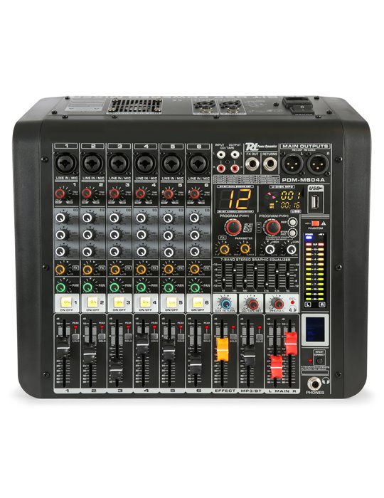 PDM-M604A Mezclador directo amplificado 6 canales