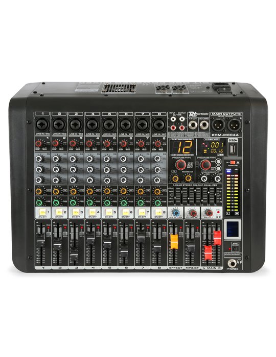 PDM-M804A Mezclador directo amplificado 8 canales