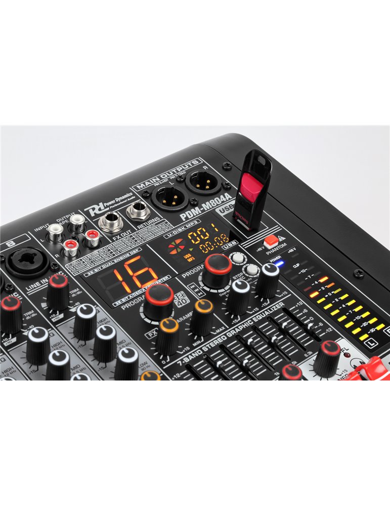 PDM-M804A Mezclador directo amplificado 8 canales