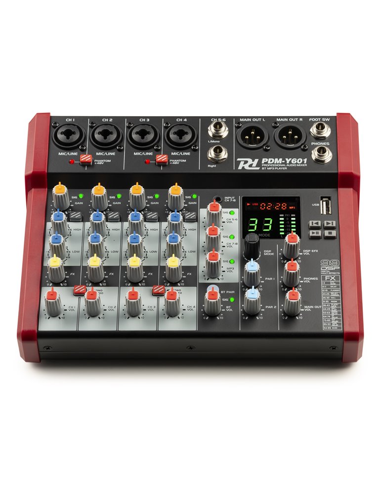 PDM-Y601 Mezclador de estudio 6-Ch